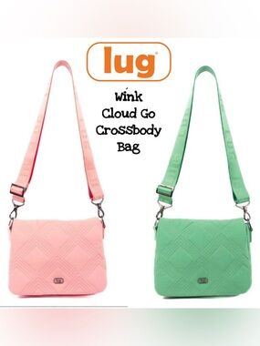 Lug Wink CloudGo Crossbody Bag NWT Quartz Pink or Spearmint Green